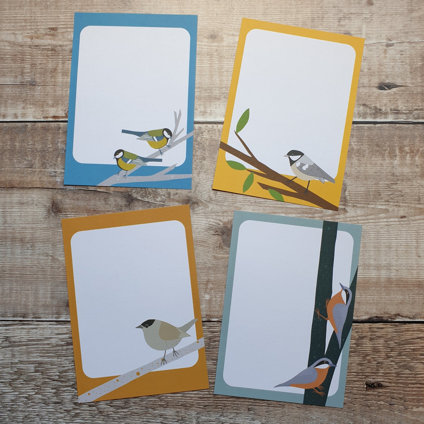 Garden Birds Gift Notes - Set of 4