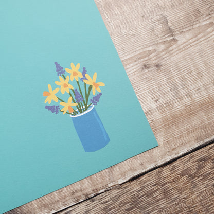 Spring Flowers Vase Art Print