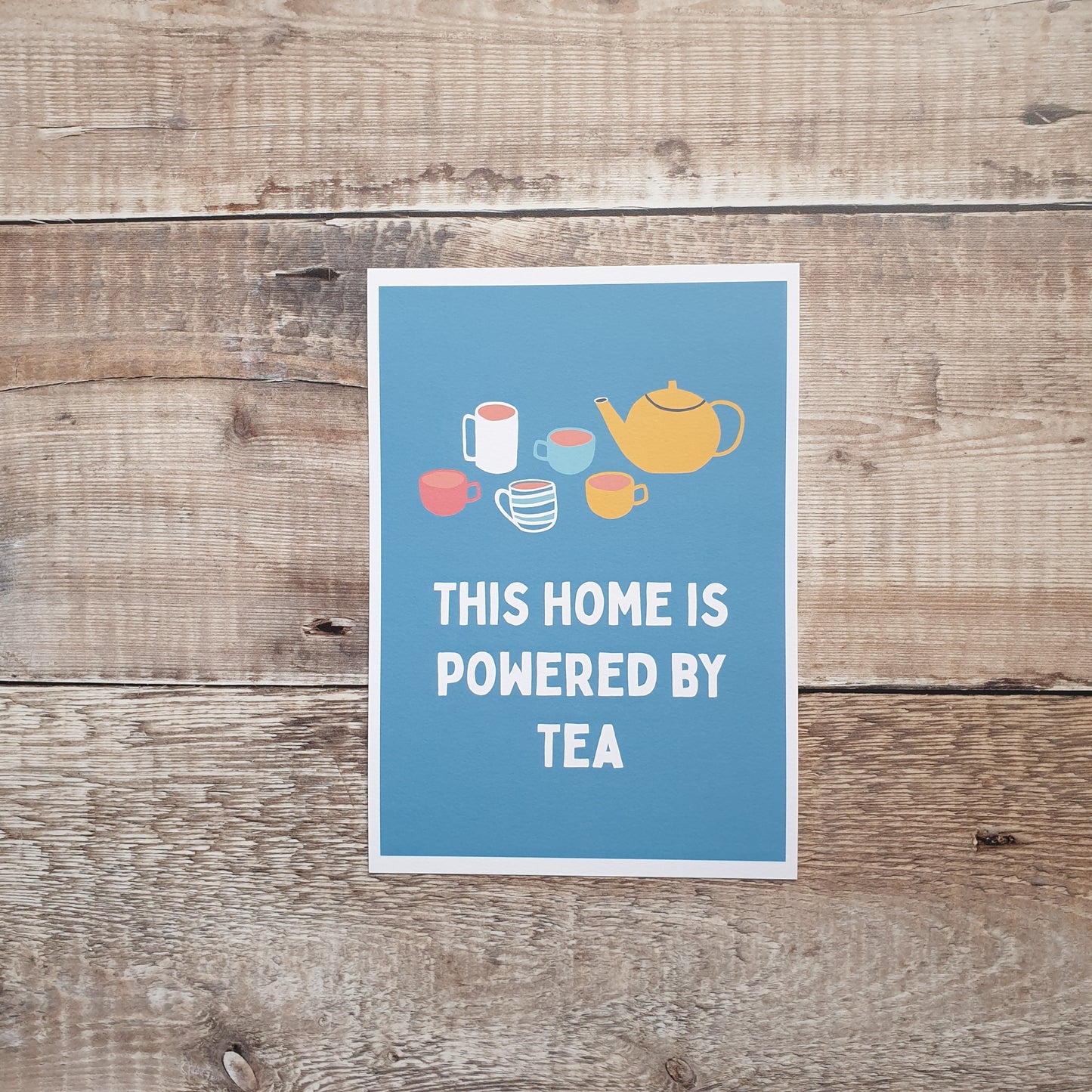 This Home is powered by Tea Art Print