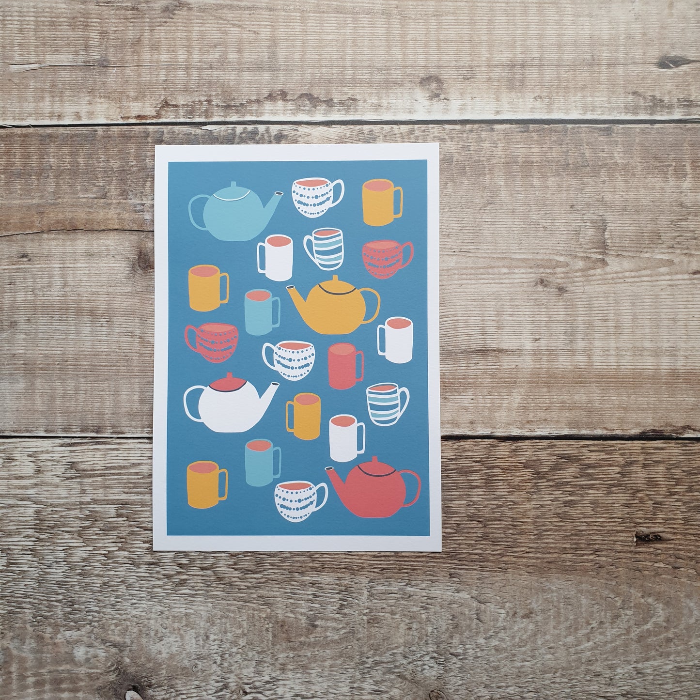 Teapots and Mugs Art Print