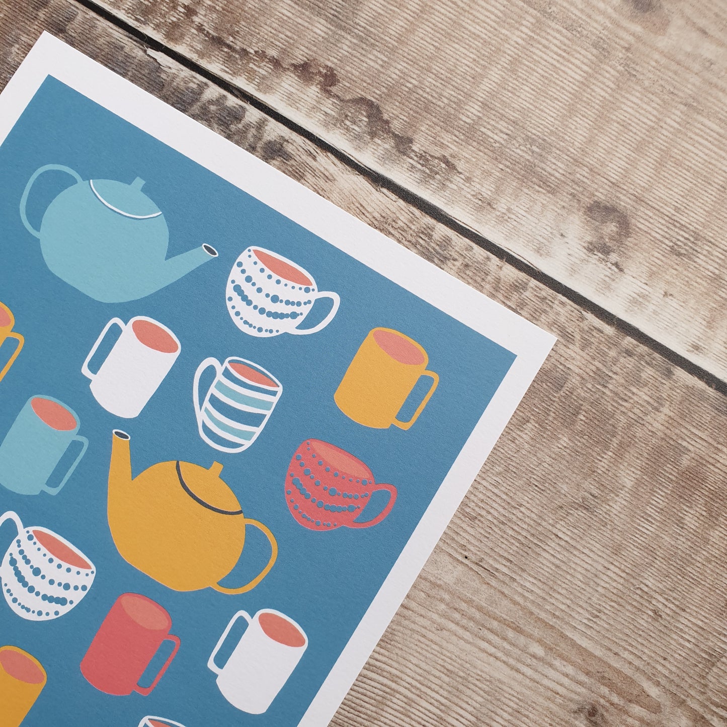 Teapots and Mugs Art Print