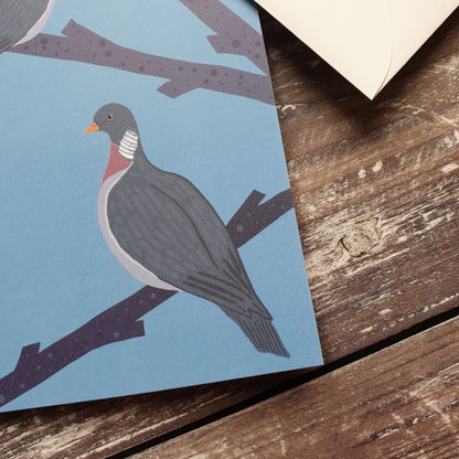 Woodpigeon Greeting Card