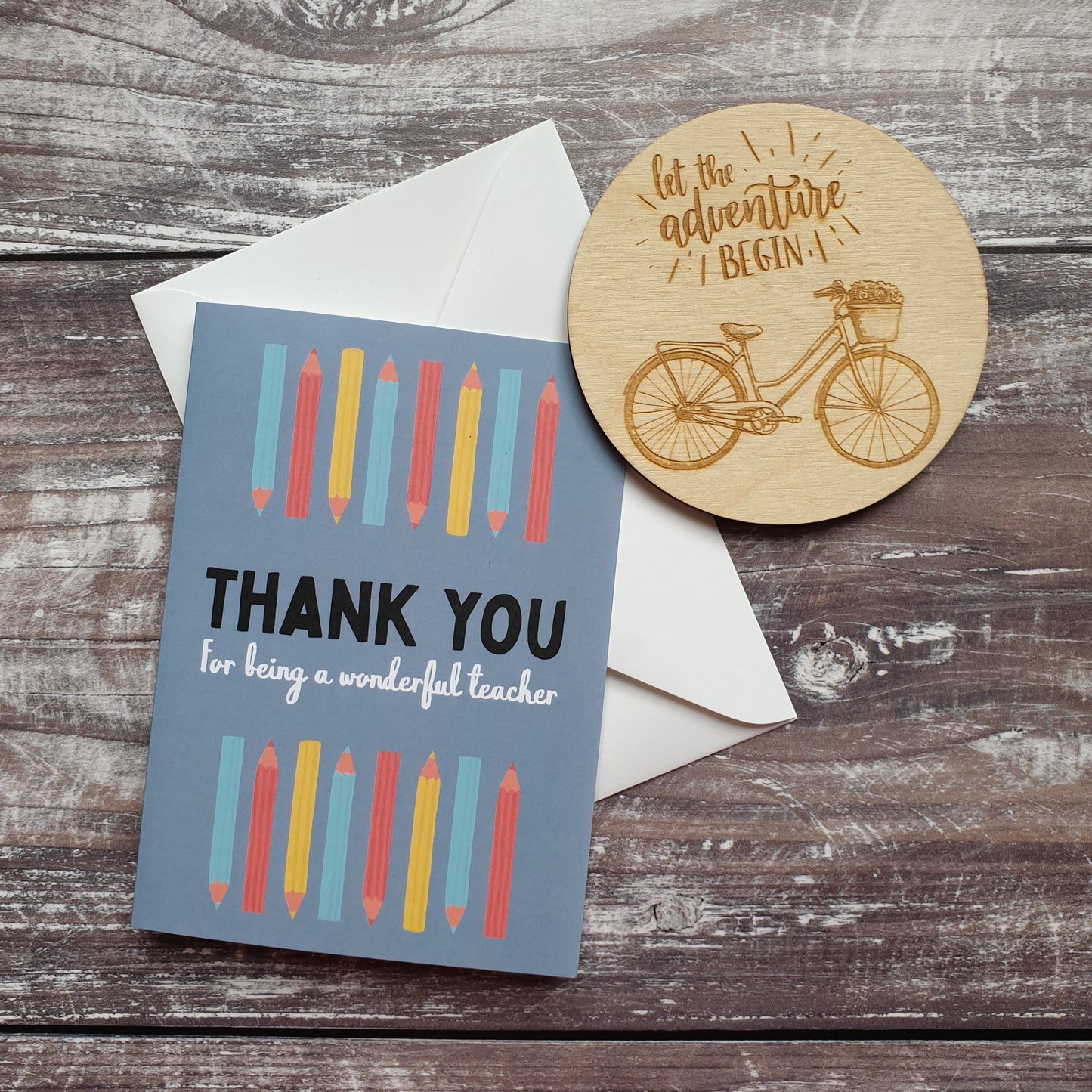 Thank You For Being A Wonderful Teacher Greeting Card