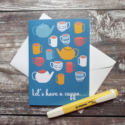 Let's Have A Cuppa Greetings Card