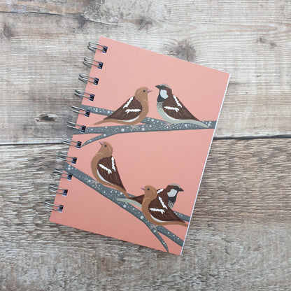 Sparrows - Pale Coral Notebooks