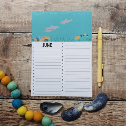 Birthday A5 Calendar Sheets
