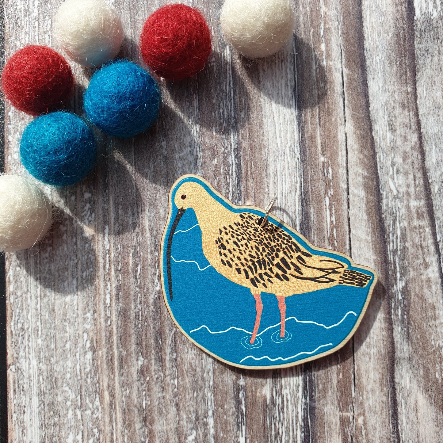Curlew Wooden Charm