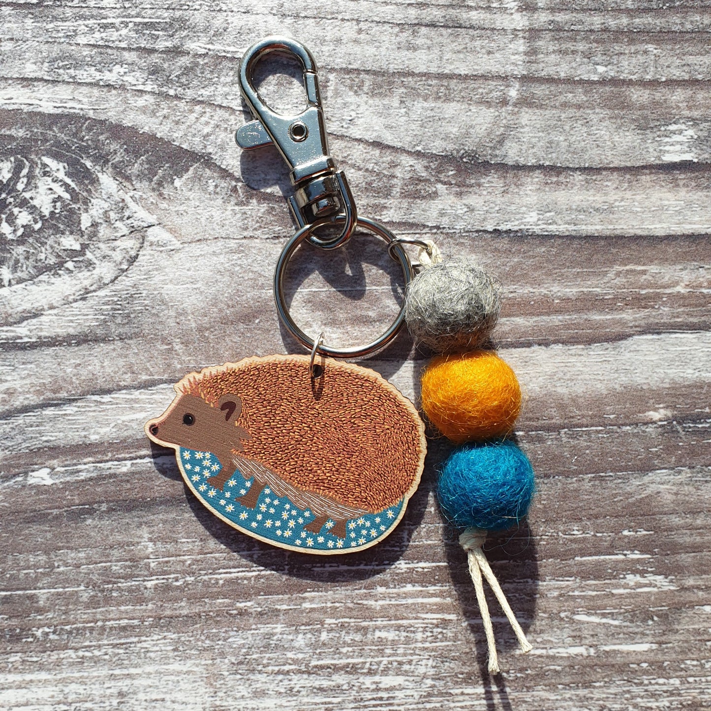 Hedgehog Bag Charm Keyring