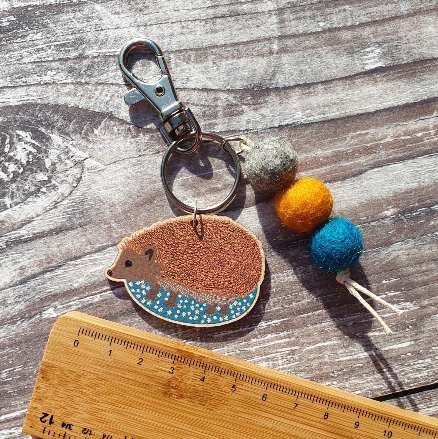 Hedgehog Bag Charm Keyring