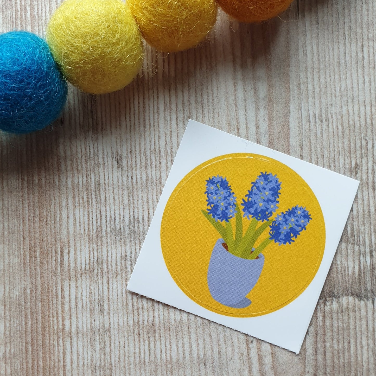 Hyacinth 38mm Vinyl Sticker
