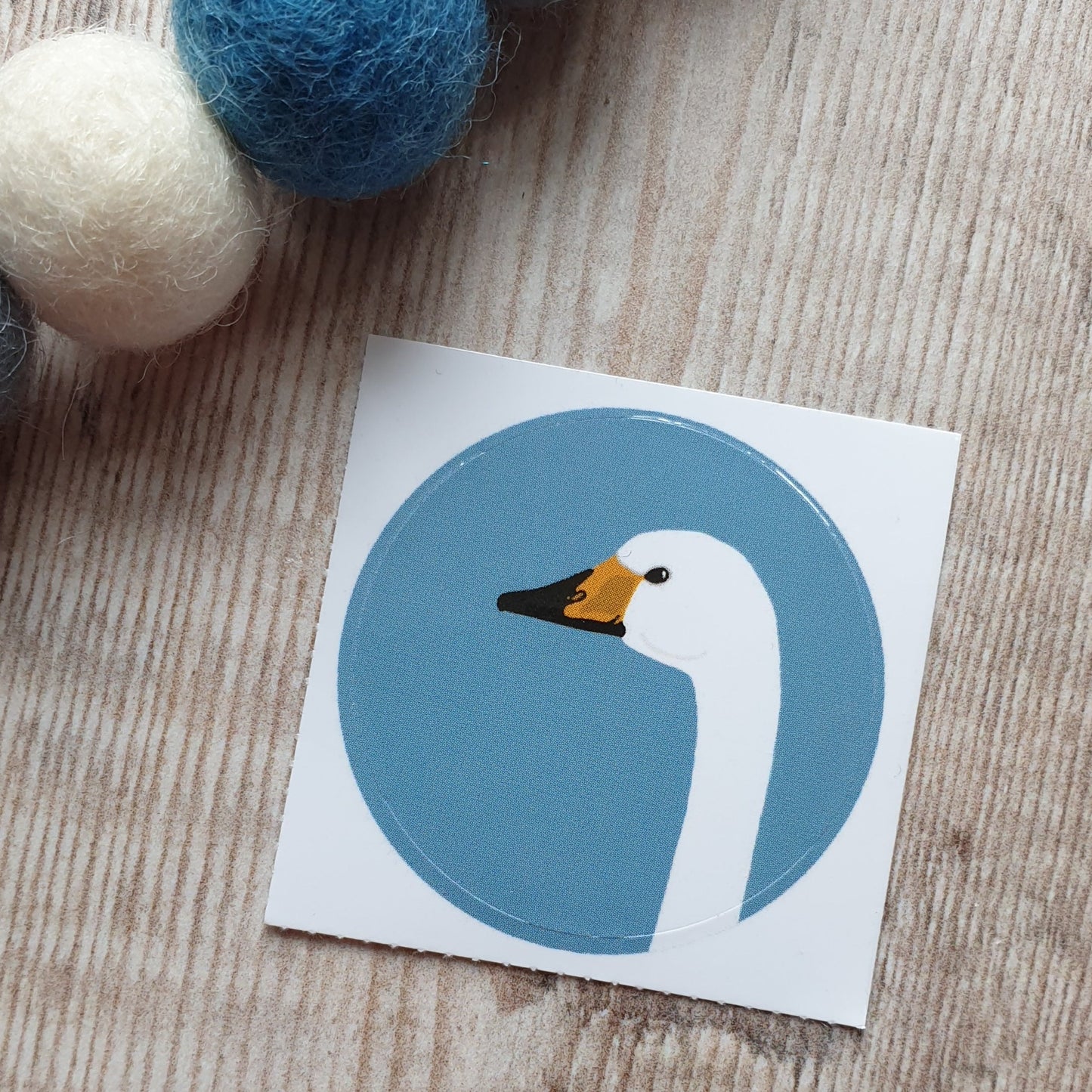 Whooper Swan 38mm Vinyl Sticker