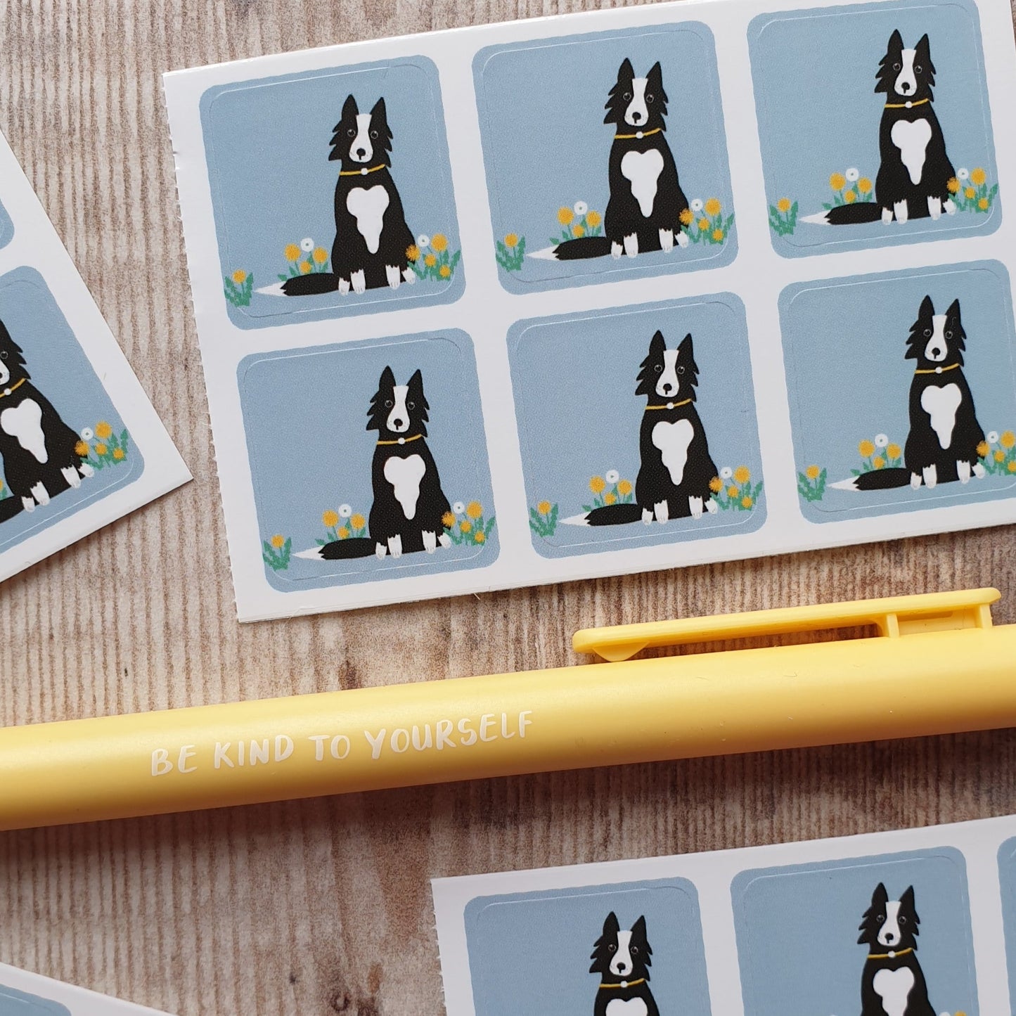 Border Collie Envelope Stickers - Set of 6