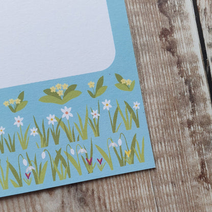 Snowdrops, Primulas and Spring Bulbs Mini Note Writing Set