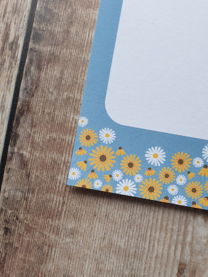 Poppies, Oxeye Daisies and Rudbeckias Gift Notes - Set of 4