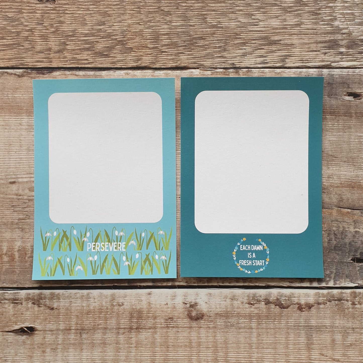 Persevere and Each Dawn Gift Notes - Set of 4