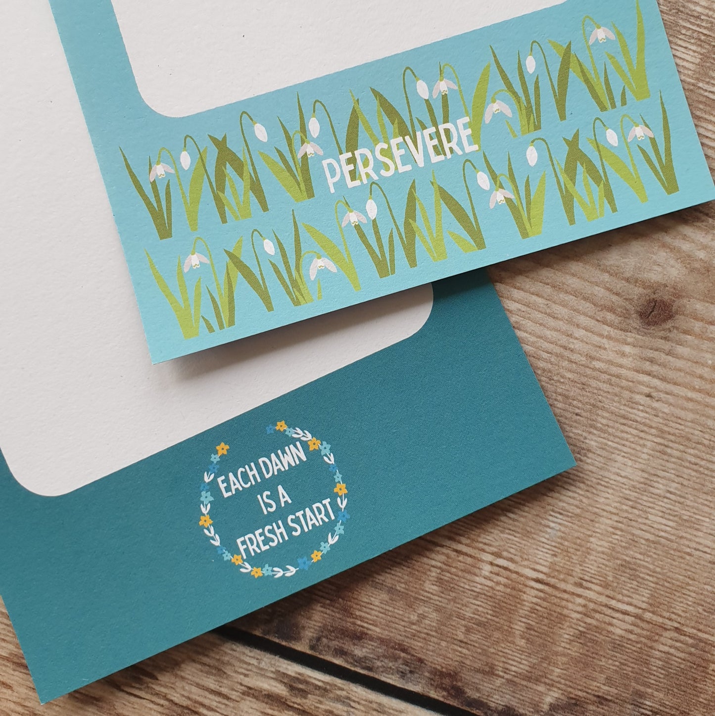 Persevere and Each Dawn Gift Notes - Set of 4