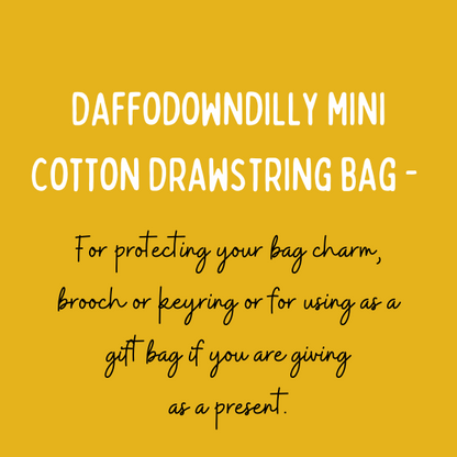 Daffodowndilly Cotton drawstring Bag - Gift Bag