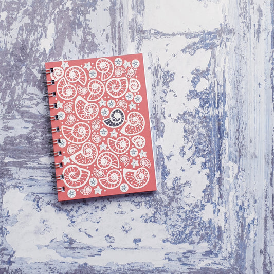 Fossil Beach - Pink Notebooks