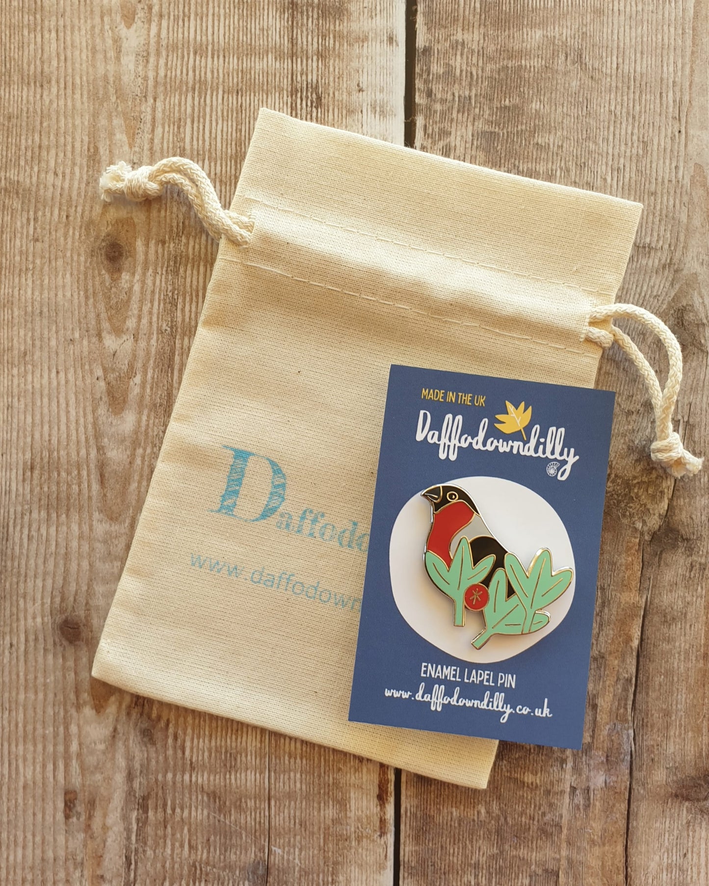 Daffodowndilly Cotton drawstring Bag - Gift Bag