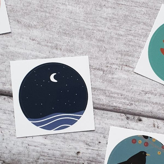 Moonlit 38mm Vinyl Sticker
