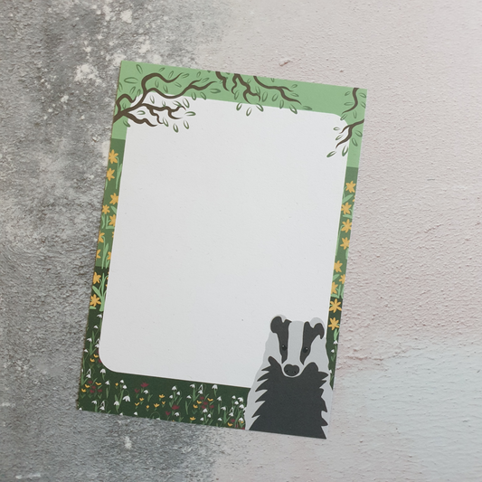 Badger Gift Note - Set of 4