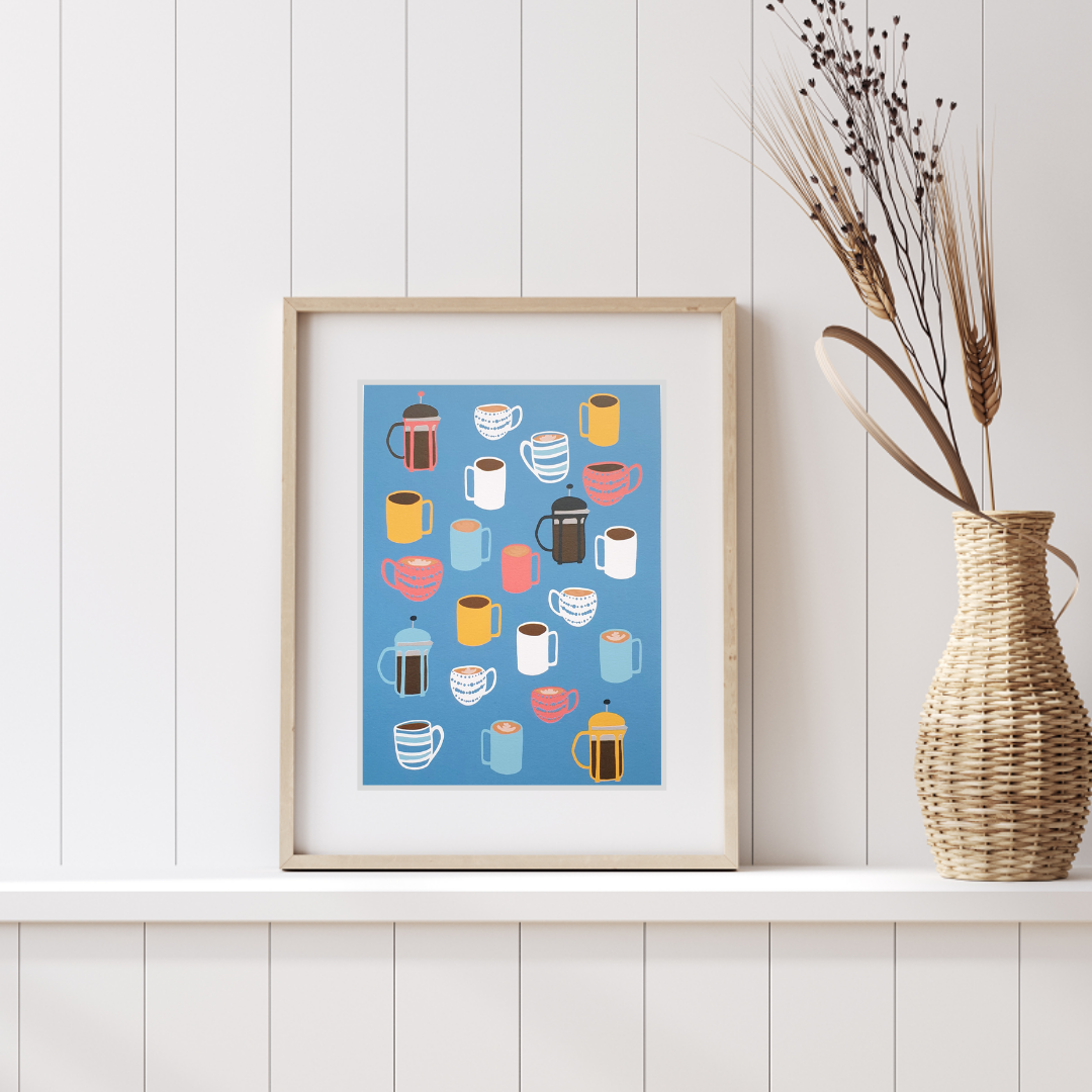 Coffee Mugs Art Print