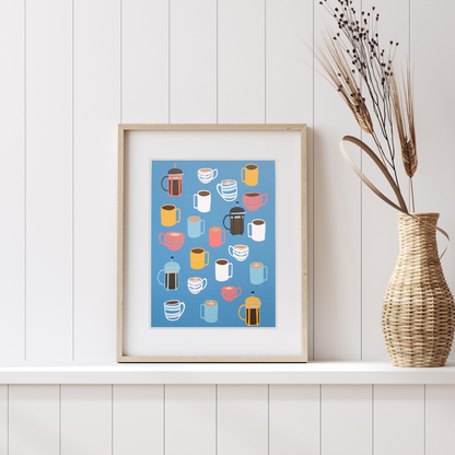 Coffee Mugs Art Print