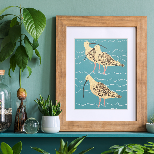 Curlew Family Art Print