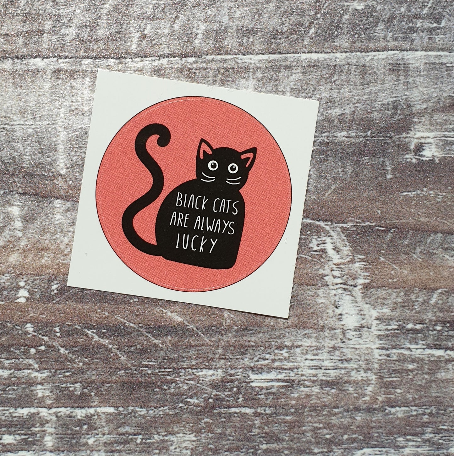 Black Cats are Always Lucky 38mm Vinyl Stickers