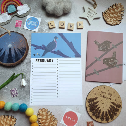 Perpetual A5 Calendar Sheets