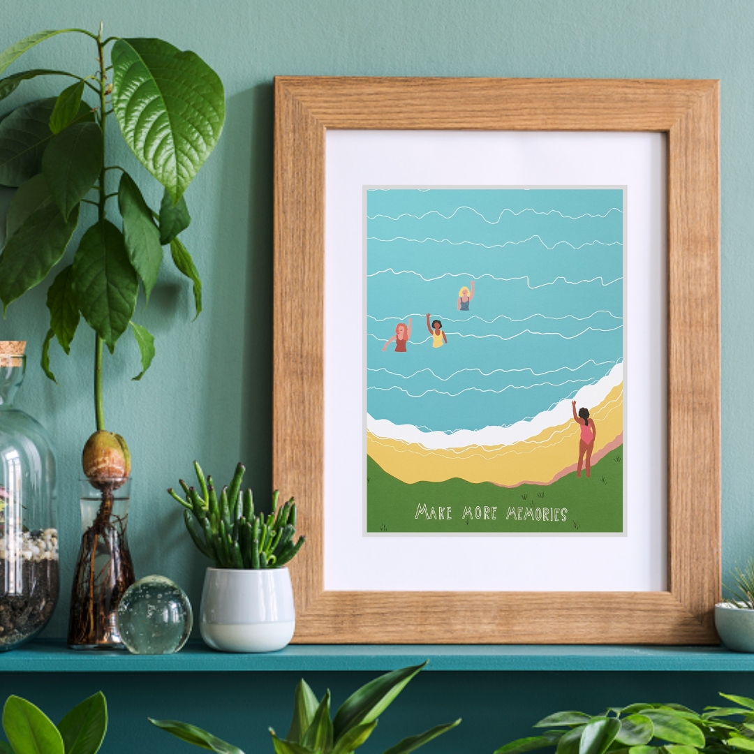 Make More Memories Art Print