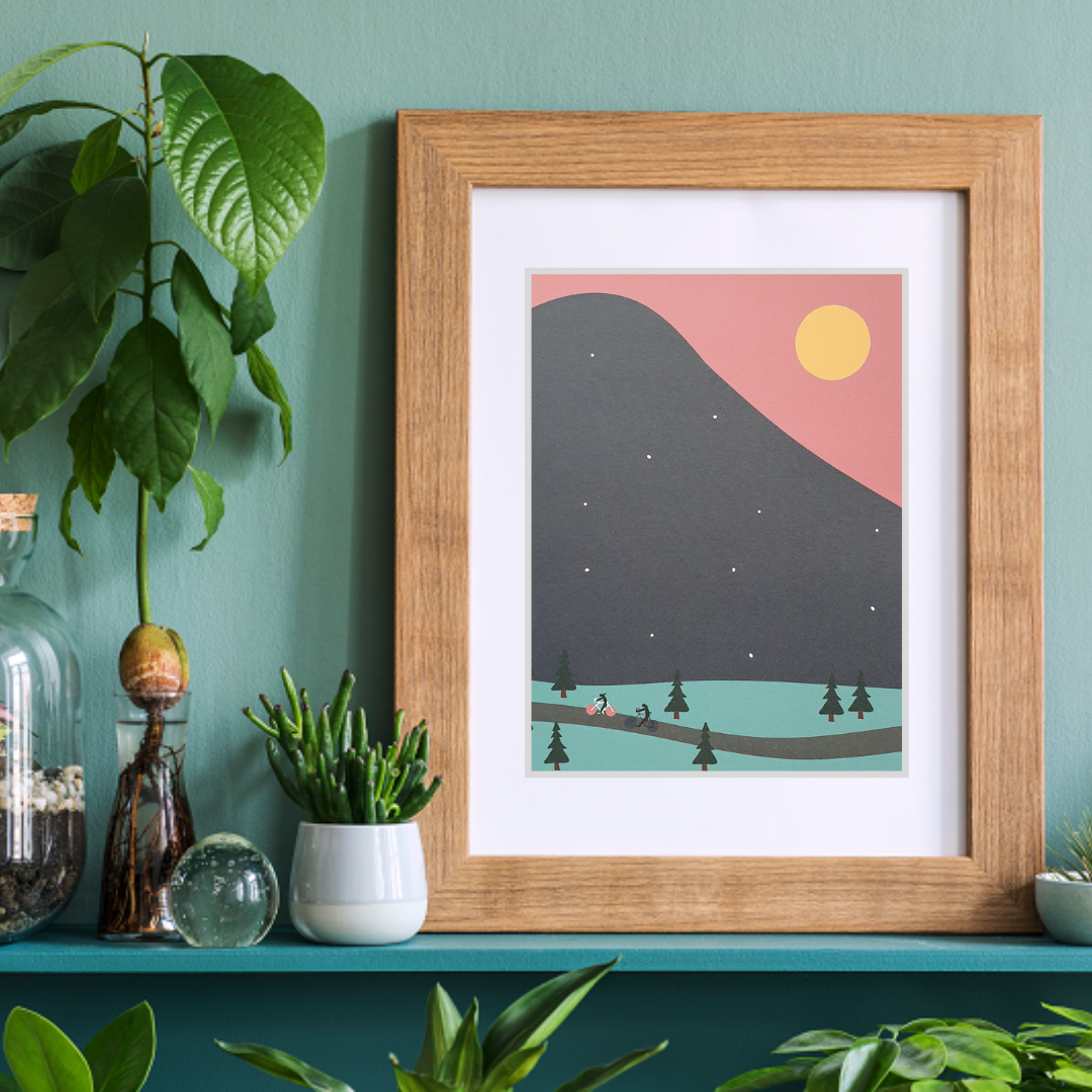 Peaks Art Print