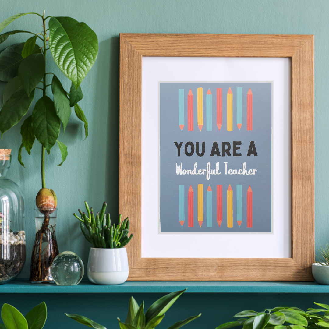 Wonderful Teacher Art Print